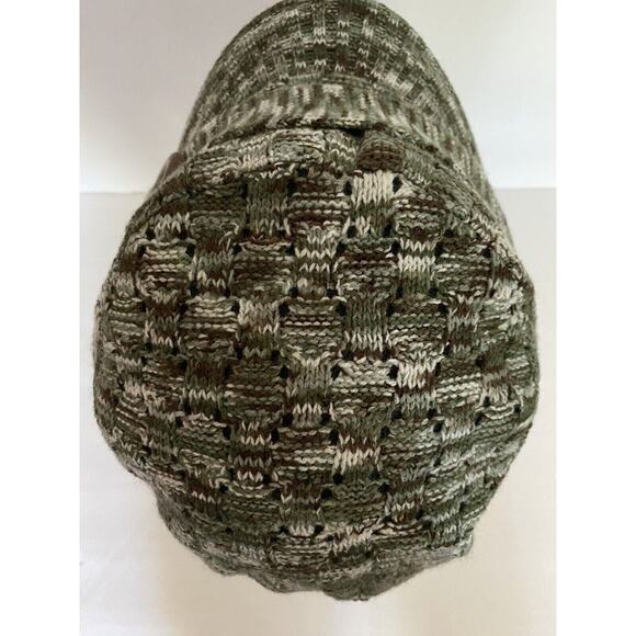 Vtg Scala Pronto Wms Grn Blk Knit Y2K Lined Cabbie Newsboy Elas Back Buckle Acc - Picture 6 of 9